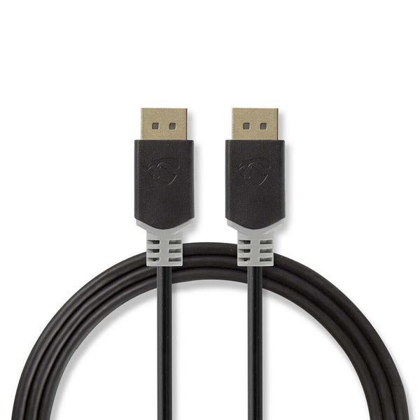 Nedis CCBW37014AT20 DisplayPort kabel 2 m Anthracit, Grå
