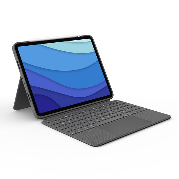 Logitech 920-010143 tastatur til mobil enhed QWERTZ Schweizisk Smart Connector Grå