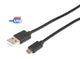 Prokord USB-0037 USB-kabel USB 2.0 3 m USB A Micro-USB B Sort