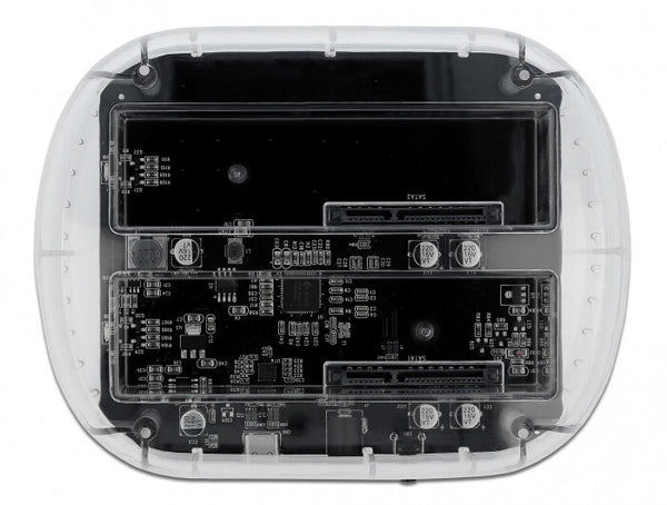 DeLOCK 64090 drev dockingstation USB 3.2 Gen 1 (3.1 Gen 1) Type-C Transparent