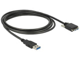 DeLOCK 83599 USB-kabel USB 3.2 Gen 1 (3.1 Gen 1) 3 m USB A Micro-USB B 5 Gbit/sek. Sort
