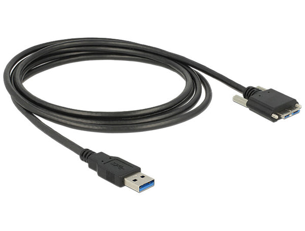DeLOCK 83599 USB-kabel USB 3.2 Gen 1 (3.1 Gen 1) 3 m USB A Micro-USB B 5 Gbit/sek. Sort