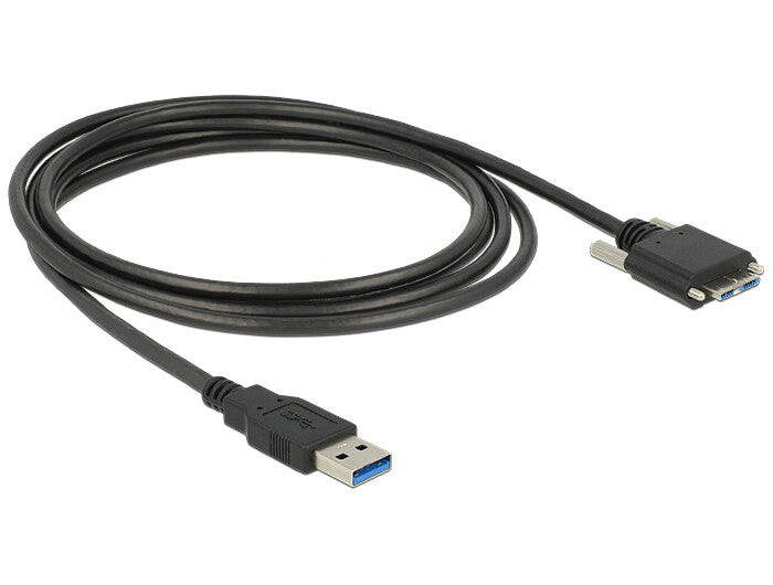 DeLOCK 83599 USB-kabel USB 3.2 Gen 1 (3.1 Gen 1) 3 m USB A Micro-USB B 5 Gbit/sek. Sort