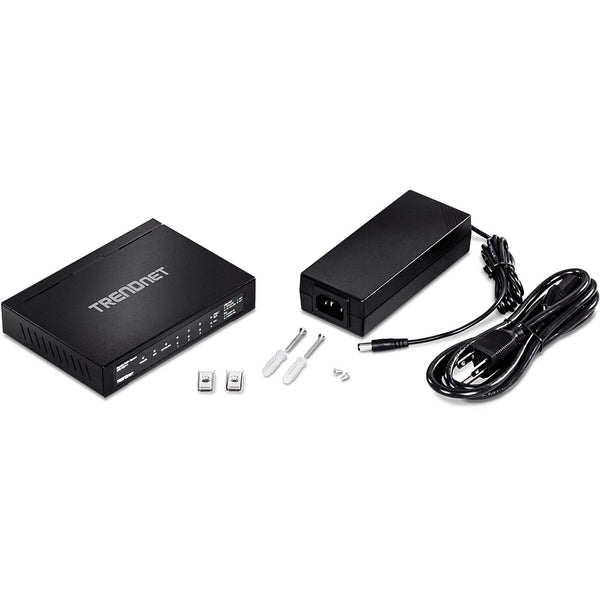 Trendnet TPE-TG611 netværksswitch Gigabit Ethernet (10/100/1000) Strøm over Ethernet (PoE) Sort