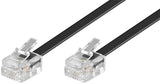 Goobay 50318 telefonkabel 6 m Sort