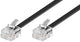 Goobay 50318 telefonkabel 6 m Sort
