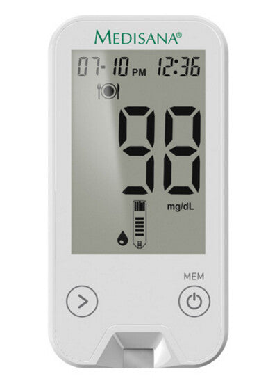 Medisana MediTouch glukosemåler 5 sek./side 0,6 µl Hvid