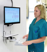 Ergotron 61-080-062 skærmbeslag og -stativer 61 cm (24") Væg Hvid