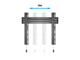 Multibrackets 5556 tv-beslag 139,7 cm (55") Sort