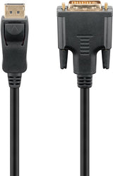 Goobay 51960 videokabel adapter 1 m DisplayPort DVI-D Sort