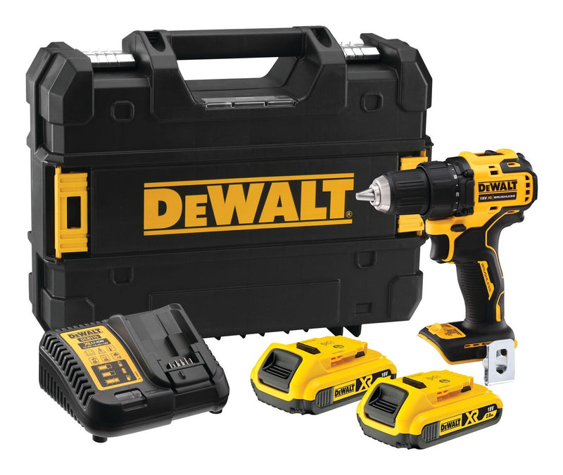 DeWALT DCD708D2T-QW elektrisk skruetrækker & slagbor 1650 rpm Sort, Gul