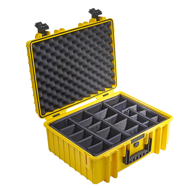 B&W Cases type 6000 Gul Polypropylen (PP)