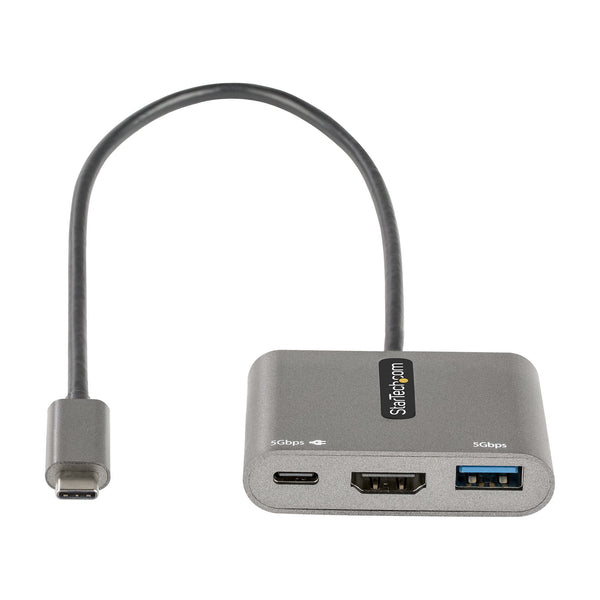 StarTech.com CDP2HDUACP2 dockingstation Ledningsført USB 3.2 Gen 1 (3.1 Gen 1) Type-C Grå