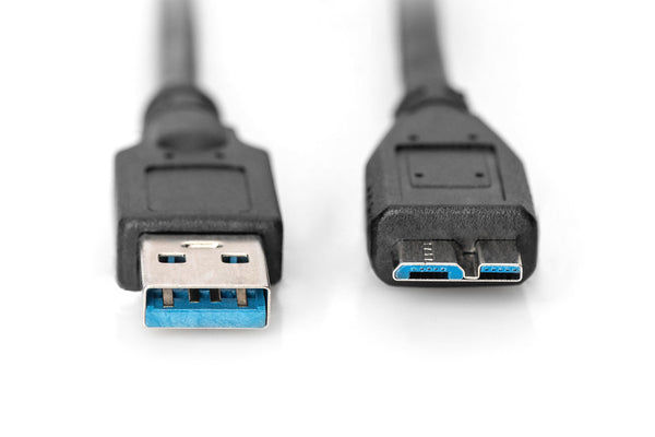 Digitus AK-300116-010-S USB-kabel USB 3.2 Gen 1 (3.1 Gen 1) 1 m USB A Micro-USB B Sort