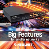 Intellinet 561167 netværksswitch Administreret Gigabit Ethernet (10/100/1000) Strøm over Ethernet (PoE) Sort