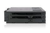 Icy Dock MB326SP-B disk array 0 TB Stativ (1U) Sort