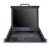 StarTech.com RKCONS1708K rack-konsol 43,2 cm (17") 1280 x 1024 pixel Stål Sort 1U