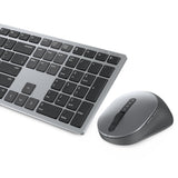 DELL KM7321W tastatur Mus inkluderet Kontor RF trådløs + Bluetooth AZERTY Belgisk Grå, Titanium