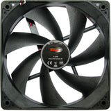 Inter-Tech F-120-S Computerkabinet Ventilator 12 cm Sort