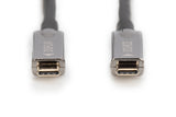 Digitus AK-330160-150-S USB-kabel USB 3.2 Gen 1 (3.1 Gen 1) 15 m USB C Sort