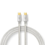 Nedis CCTB60800AL10 USB-kabel USB 2.0 1 m USB C 0,48 Gbit/sek. Sølv