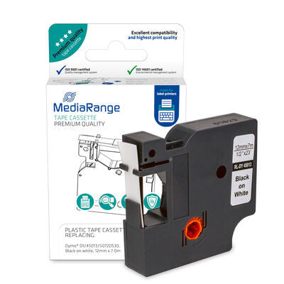 MediaRange MRDY45013 print etiket Sort Selvklæbende printeretiket