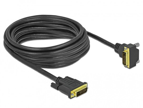 DeLOCK 85896 DVI kabel 5 m DVI-D Sort