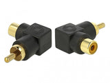 DeLOCK 66168 kabel kønsskifter RCA Sort