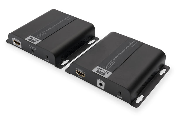 Digitus DS-55124 AV forlænger AV sender & modtager Sort