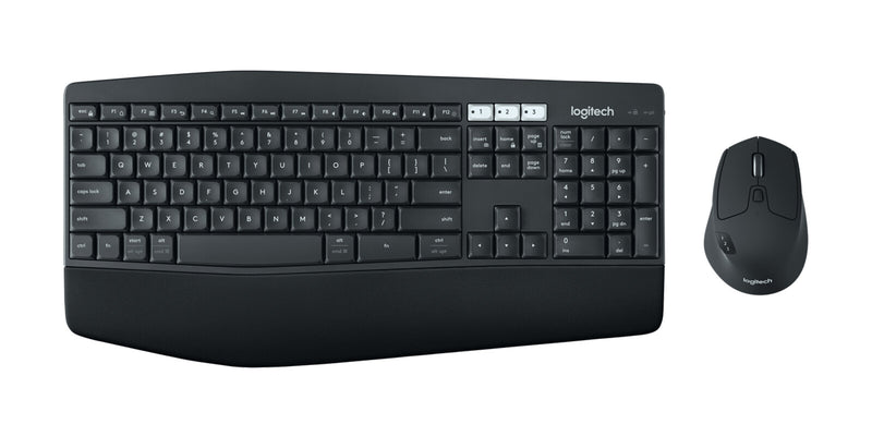 Logitech 920-008226 tastatur Mus inkluderet Universel RF trådløs + Bluetooth QWERTY Engelsk Sort