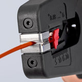Knipex PreciStrip16 kabelstripper Sort, Rød