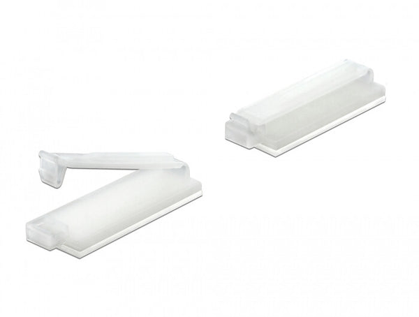 DeLOCK 60182 kabelorganisator Gulv Kabelholder Transparent 10 stk