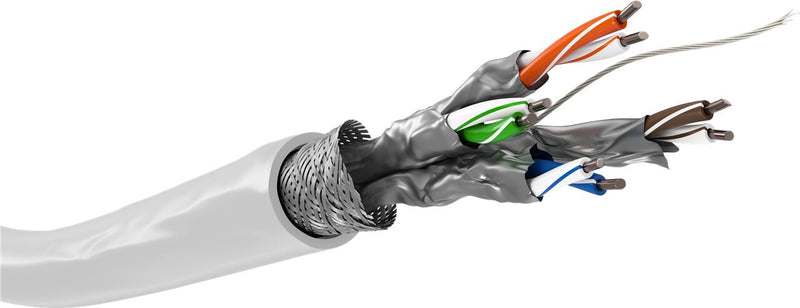 Goobay 94223 netværkskabel Hvid 100 m Cat6 S/FTP (S-STP)