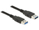 DeLOCK 85060 USB-kabel USB 3.2 Gen 1 (3.1 Gen 1) 1 m USB A 5 Gbit/sek. Sort