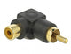 DeLOCK 66168 kabel kønsskifter RCA Sort