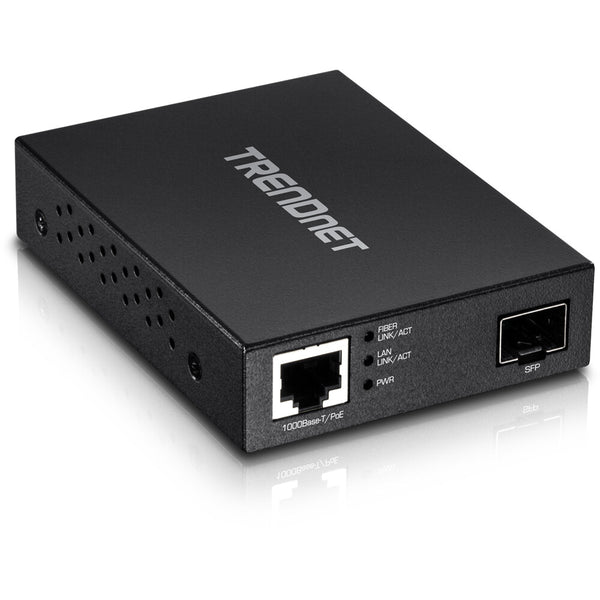 Trendnet TFC-PGSFP netværksomformer til medie 2000 Mbit/s Sort
