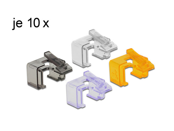DeLOCK 86422 kabelholder Flerfarvet 40 stk