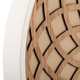 NeXtime 3150BE Væg- og bordur Kvartsur Cirkel Beige, Hvid