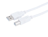 Prokord USB-0045 USB-kabel USB 2.0 5 m USB A USB B Hvid