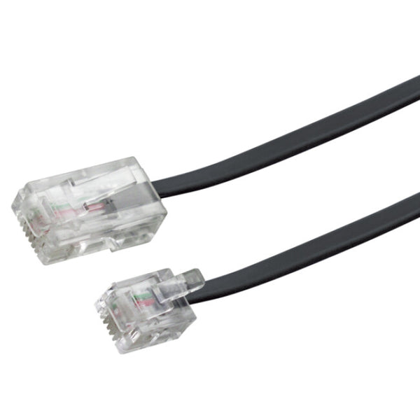 Schwaiger 3.0m RJ-11 - RJ-45 3 m Sort