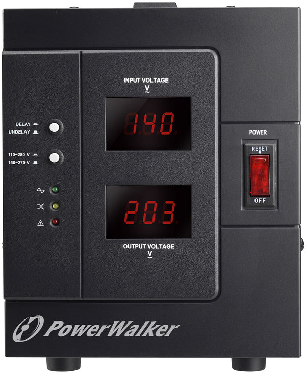 PowerWalker AVR 3000/SIV spændingsregulator 230 V Sort