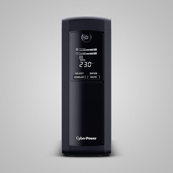 CyberPower Tracer III VP1600ELCD-FR UPS-enhed Interaktivt indgangsstik 1,6 kVA 900 W 5 AC stikkontakt(er)