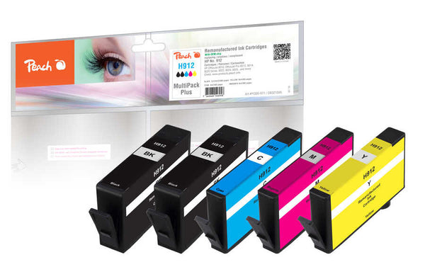 Peach PI300-971 blækpatron 5 stk Kompatibel Standard udbytte Sort, Blå, Magenta, Gul