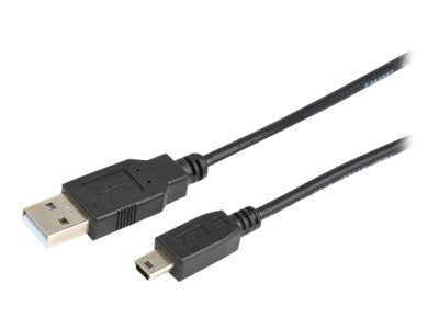 Prokord USB-0030 USB-kabel USB 2.0 2 m USB A Mini-USB B Sort