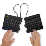 R-Go Tools Ergonomisch toetsenbord R-Go Split Break v2 met pauzesoftware, gesplitst toetsenbord, QWERTZ (DE), bedraad, zwart