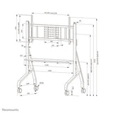 Neomounts FL50-575WH1 multimedie vogn & stand Hvid Multimedie kurv/trolley