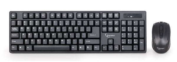 Gembird KBS-W-01 tastatur Mus inkluderet Universel RF trådløst QWERTY Engelsk Sort