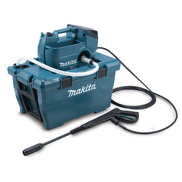 Makita DHW080ZK højtryksrenser Stående Batteri 380 l/t Sort, Blå