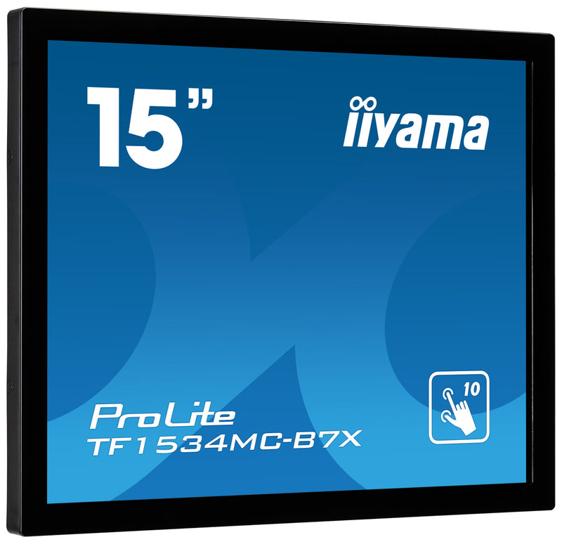iiyama TF1534MC-B7X computerskærm 38,1 cm (15") 1024 x 768 pixel XGA LED Berøringsskærm Multibruger Sort