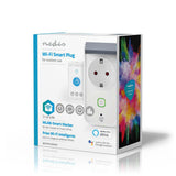 Nedis WIFIPO120FWT smart stik 3680 W Grå, Hvid